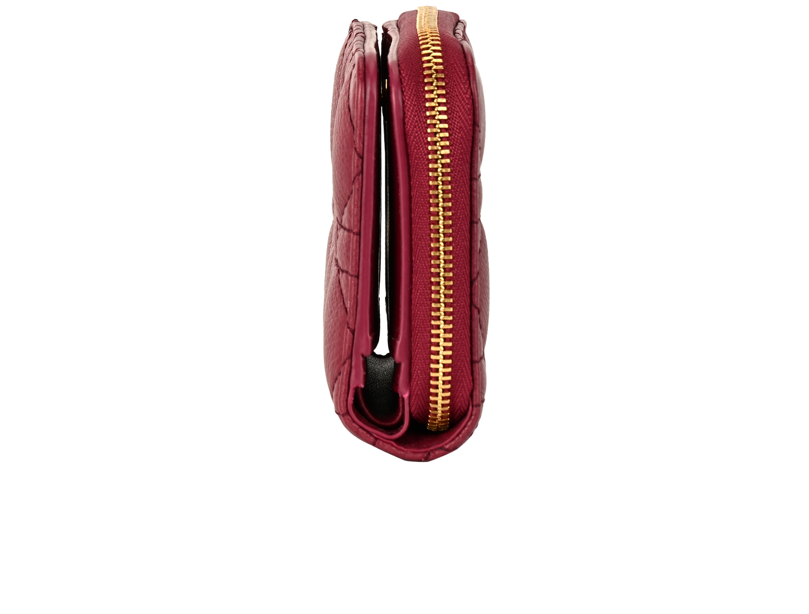 Christian Dior Caro Medium Wallet, &pound;320, Accessories, Burgundy, Leather, Bottom view